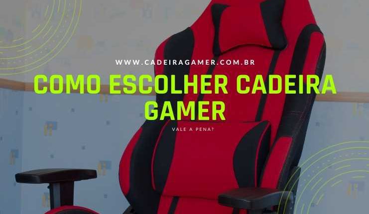 uma cadeira gamer montada